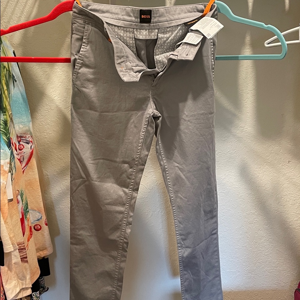 Boss Light Gray Trousers